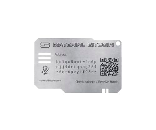 MATERIAL BITCOIN Lite - Wallet Fría para Bitcoin - Monedero Físico para Almacenar Bitcoin y Fabricado con Estrictas Medidas de Seguridad