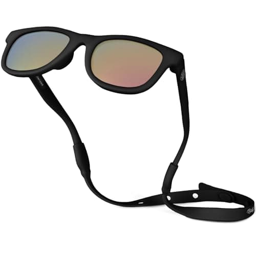 BABY SUNNIES Gafas de sol para bebé con correa, irrompibles y flexibles, para bebés de 0 a 24 meses