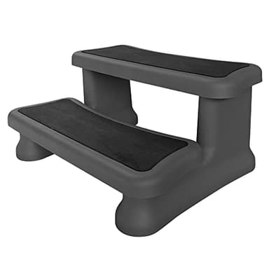 CANADIAN SPA CO. Escalera universal para tubo caliente, 2 peldaños, 40 x 72 x 52 cm, para piscina antideslizante y portátil, accesorio de tubo caliente
