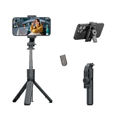 Tripode para Movil - Palo Selfie Control Remoto Palo Selfie Tripode para Movil Extensible Tripode para iPhone La Longitud Máxima De Extensión Es De 67 Cm, para Teléfonos Móviles De 6,5-9,5 Cm