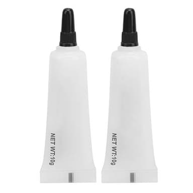 Aceite lubricante de engranajes, 2 lubricantes industriales, piezas de impresora 3D de color blanco cremoso, diseño humanizado, para impresoras 3D, teclados, ventiladores, unidades de CD, etc.