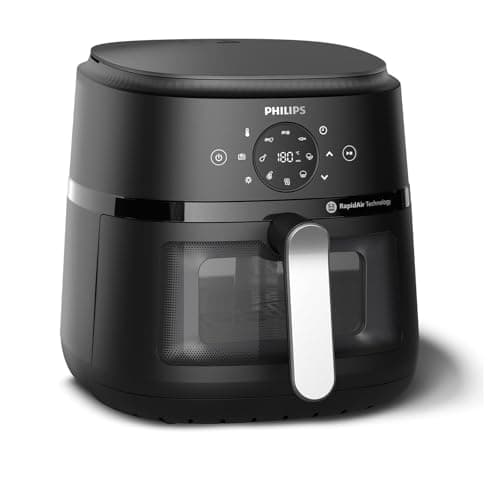 Philips Airfryer Serie 2000 NA231/00 Freidora de Aire 13 en 1 con Ventana 6.2L 1700W Negra
