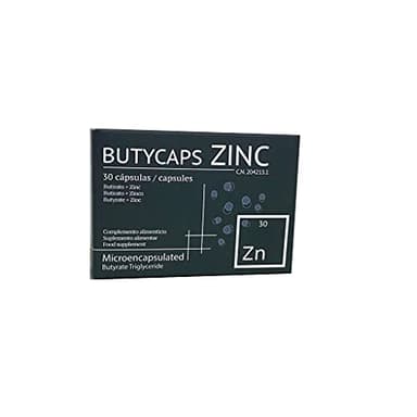 Butycaps Zinc - Butirato 105 mg + Zinc 2 mg - Ácido butírico - 30 cápsulas