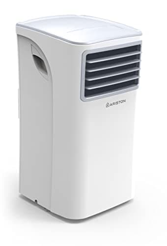 Ariston, Mobis 8 - Pinguino Aire Acondicionado Portátil Silencioso con Temporizador y Mando a Distancia, Climatizador 24x69x2.5 Blanco, Fabricado para Instalación en España, Eficiencia A Rango(A+++/D)