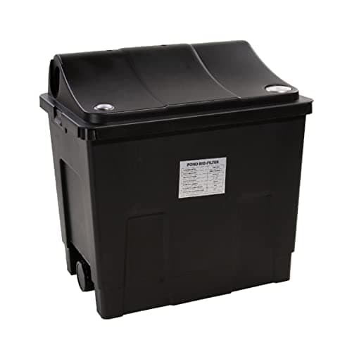 AquaForte Filtro multicámara MBF-200, Tamaño 40*28*40 cm, Max, Volumen del estanque 8 m³ sin peces, Caudal maxi, Caudal 6 m³/h, Fácil de instalar y limpiar, Apto para varios materiales filtrantes