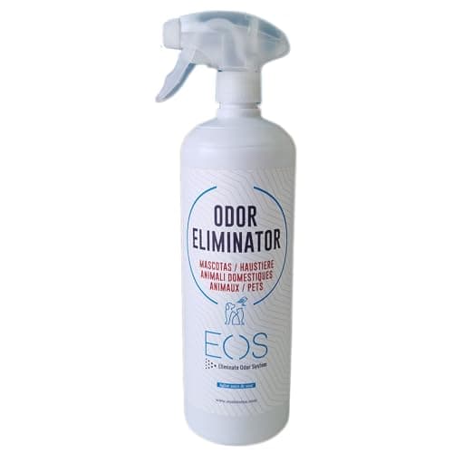 EOS (1 litro) Eliminador de olores Mascotas al instante. Anti olor orines de Perros, Gatos. Aplicar en sofás, arenero, césped, Coche. Neutralizador de micciones gatos.