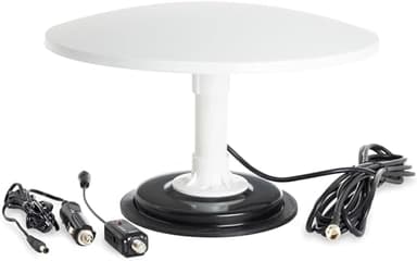 KUMA Cosmos TV Antena Amplificador Kit – Exterior TDT HDTV Antenna Omnidireccional para Auto Caravana Autocaravana Camioneta Barco – 12v Portátil Digital HD BaseTornillo Potente Pulpo Television