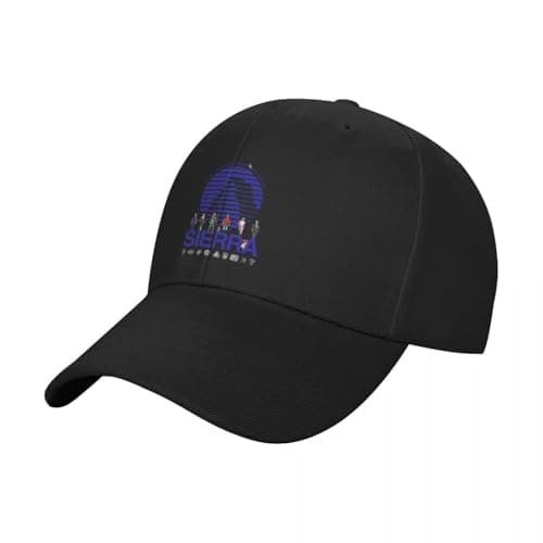 IIOGRAAW Gorra de béisbol Point and Click Leyendas - Logotipo de Sierra Online (Azul) - Héroes e íconos de los Juegos - ¡Juegos de PC de Aventuras gráficas!