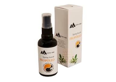 Propóleo puro natural con agua de mar y aceites esenciales. Propóleo Spray. Propóleo spray garganta. Propóleo procedente de agricultura ecológica. Bote de 50ml. Propolis spray. Propóleo Ecológico.