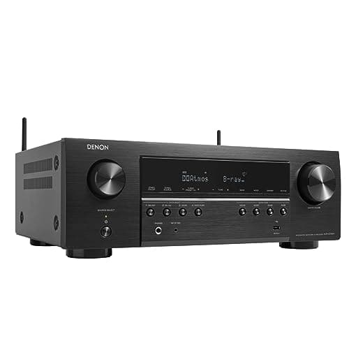 Denon Avr-S760H Receptor AV De 7.2 Canales con Dolby Atmos, DTS:X, 6 Entradas Hdmi y 1 Salida, 8K Hdmi, Bluetooth, WLAN, Airplay 2, Heos Multiroom, Compatible con Alexa