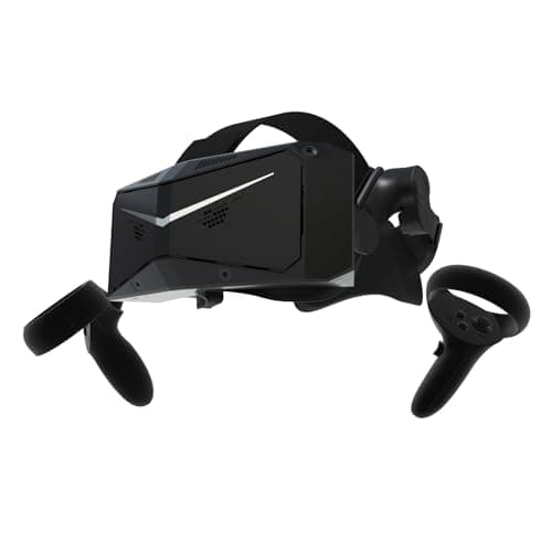 Pimax Crystal Light Prime Gafas VR para PC, Resolución 8K Pantalla QLED, 130° FOV Gafas Realidad Virtual con Controlador, VR de Alta Claridad para Simulador de Vuelo, Compatible con MSFS, iRacing