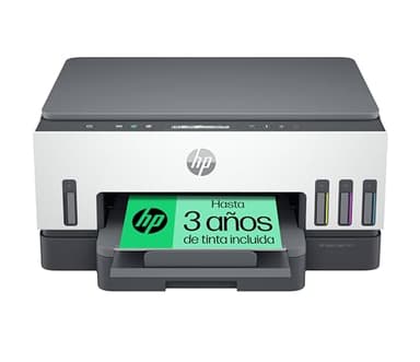 HP Smart Tank 7005 28B54A - Impresora A4 Multifunción con Deposito de Tinta Recargable, Impresión a Color, Escaner, Copiadora, Wi-Fi, HP Smart App, Blanca y Gris Oscuro