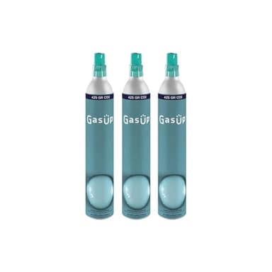 Pack de 3 Cilindros de CO2, 60 lt. GasUp. Compatible con todas las marcas (GasUp, Philips, Sodastream, entre otras)