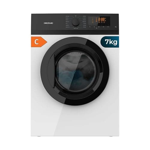Cecotec Secadora 7 kg Bolero DressCode Dry 7200V C, Clase C, Sistema de Evacuación, 15 programas, Secado automático, Planchado fácil, Kid Lock, DelayStart, Giro Bidireccional, Función Silence
