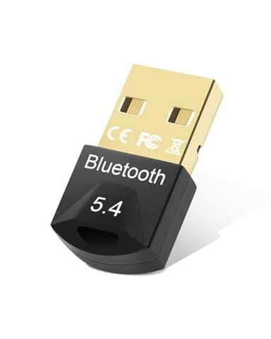 Adaptador Bluetooth para PC, 5.4 Bluetooth PC (EDR & BLE), Bluetooth para PC, Plug & Play, Compatible con Windows 11/10 / 8.1/7, para Computadora Portátil Impresora Auricular Ratón, High-Gain