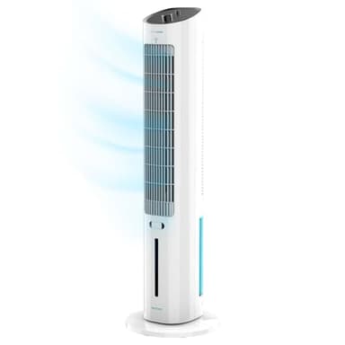 Cecotec Climatizador Evaporativo EnergySilence 2000 SkyCool. 60W, Depósito de 3L, Compatible con Aceites esenciales, 3 Velocidades, Oscilación de 50º, Asa en la Parte superior