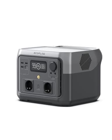 Estación de energía portátil EF ECOFLOW RIVER 2 MAX, batería LiFeP04 de 512 Wh, carga rápida en 1 hora, hasta 1000 W de potencia, generador solar para acampadas al aire libre/caravanas