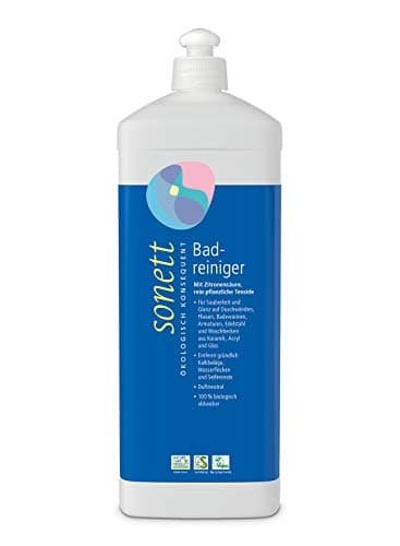 Limpiador de baño: para limpieza y brillo en mamparas de ducha, azulejos, bañeras, grifos, acero inoxidable y lavabos.