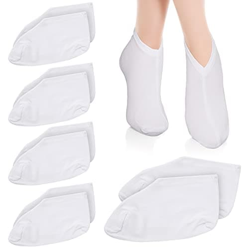 Sibba 5 pares de calcetines hidratantes durante la noche calcetines hidratantes cosméticos para mujeres y hombres calcetines de loción para spa durante la noche para pies secos y agrietados