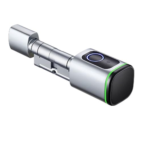 NEWFUN Cerradura Puerta Exterior Inteligente，Cerradura Con Huella Digital，Cerradura Wifi，Con llave, tarjeta llave, APP Bluetooth para cerraduras de puertas, resistente al agua para puertas de 35-45 mm