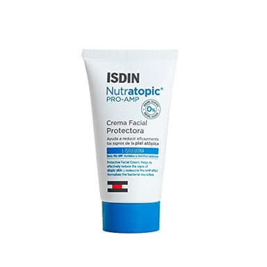 ISDIN Nutratopic Pro-AMP, Crema Facial para Piel Atópica | Refuerza la Primera Línea de Defensa de la Piel | 50 ml