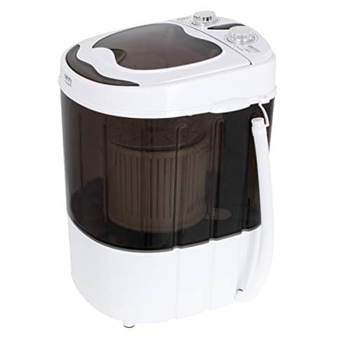 Camry CR8054 Mini Lavadora Centrifugadora Portátil, 3Kg lavado ropa, 1Kg Centrifugado, Pequeña Perfecta Camping, Caravanas y Autocaravanas, Programa Lavado Corto, Ahorra Agua y Energía