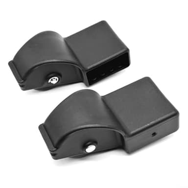 Gettimore Paquete de 2 accesorios de rodillo para máquina de remo Concept 2, piezas de remo para interiores, ruedas delanteras de pie, fácil movimiento, plástico, negro