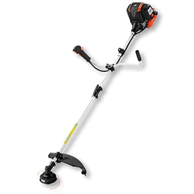 FUXTEC Desbrozadora Gasolina FX-4MS142-42,5cc, Multiherramienta 2 en 1 y Motor de 4 Tiempos - Cómodo Cortasetos, Correa, Cuchilla de 3 Dientes y Carrete de Doble Hilo incluidos