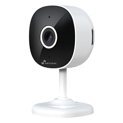 NIVIAN cámara WiFi 2.4Ghz-Grabación en MicroSD(No incluida)-2K-Deteccion de Humanos-Audio bidireccional-Apta para Interior-Compatible con Amazon Alexa y Google Home–Control Remoto con App Tuya