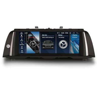 Erisin 10,25 Pulgadas Qualcomm 4GB+64GB Android 13 Radio Coche Bluetooth 5.0 GPS Navegador para BMW Serie 5 F10/F11 CIC System, Soporte OEM iDrive CarPlay Android Auto WiFi Dab+ IPS USB DSP Canbus
