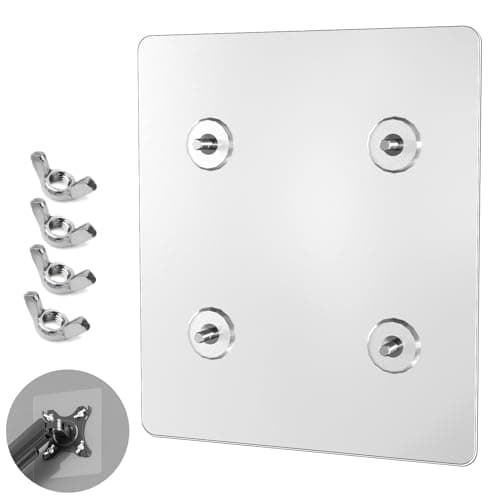Adaptador de Montaje para Monitor No VESA - 75 x 75 mm para Pantallas Planas de 17, 19, 22 cm Sin Agujeros - Capacidad de Carga de 5 a 11 Libras