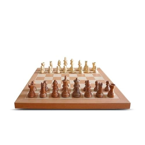 Chessnut Air + Electronic - Juego de ajedrez electrónico, un magnífico tablero de ajedrez de madera completo con reinas adicionales, LED, juego de ajedrez electrónico adaptativo a IA y aplicación con