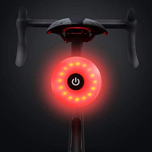 Luz Trasera de Bicicleta, WASAGA LED USB Recargable, Impermeable, Advertencia, 5 Modos, luz Trasera (Rojo)