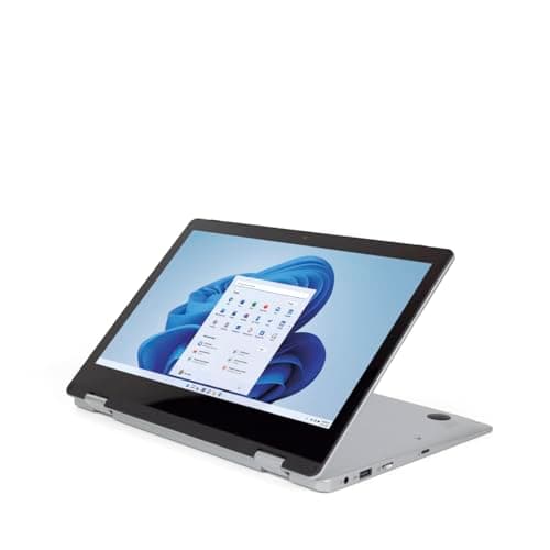 PRIXTON Ordenador Portátil Convertible Flex Pro con Pantalla Táctil de 11.6”, Windows 11 Home, Procesador Intel Celeron N4020, Memoria 4GB RAM / 128GB, Teclado en Español