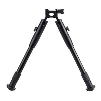 FOCUHUNTER Bípode táctico 6-9 Pulgadas - Perno Giratorio Tensión de Resorte Extensible Ajustable para el Rifle de Aire