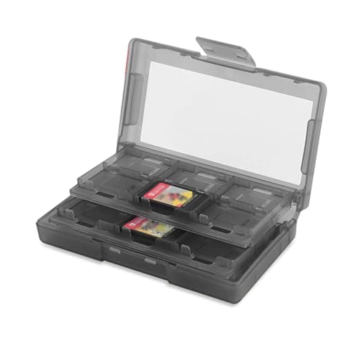 OUDQFCJ Estuche de Tarjeta SD, Estuche de Tarjeta TF, Fundas de Tarjeta para Almacenamiento de Tarjeta de Memoria, Tarjetero SD (Gris Oscuro)