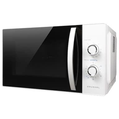 Microondas Grunkel con grill de 800w y 25 litros de capacidad MWG-25MA con 5 niveles de potencia, descongelacion y plato de 24,5cm.