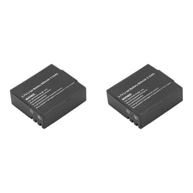2 PCS Batería de Cámara de Acción, 3.7V 900mAh Sport Camera Li Batteras Recargables con una Duración de Batería Larga, Compatible con SJ4000 SJ5000 M10 Camera