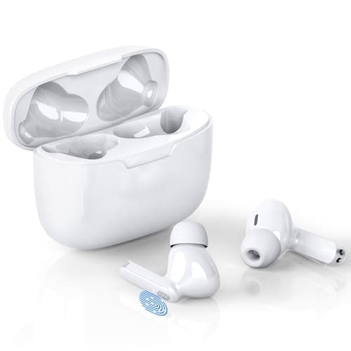 Otufan Auriculares con Traductor De Idiomas J7 Traducción Simultánea En Tiempo Real 5 Modos Compatible con 114 Idiomas Traductor Inalámbrico Bluetooth 5.2 para Viajes Aprendizaje De Negocios (Blanco)