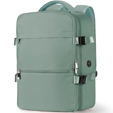 WOUIYO Mochila Viaje Cabina Avion 40x20x25 para Ryanair Hombre Mujer Multifuncional Bolsillo Antirrobo Mochila de Viaje 20L