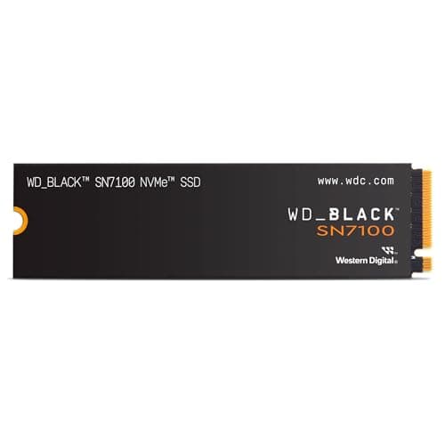 WD_BLACK SN7100 500GB NVMe SSD, M.2 2280, Velocidades hasta 6800 MB/s, Next Gen TLC 3D NAND, WD_BLACK DASHBOARD, Para ordenadores y consolas portátiles,