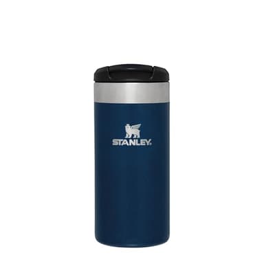 Stanley Aerolight Transit Termo Cafe para Llevar 0.35L - Mantiene el Calor Durante 6 Horas - Compatible con Soporte para Coche - Taza Café Antifugas - Apta Para Lavavajillas - Royal Blue Metallic