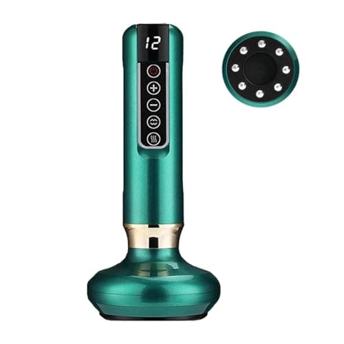 Masajeador de Celulitis con Ventosa, Masajeador de Celulitis de Mano Eléctrico, Máquina para Contornear y Esculpir el Cuerpo, Masajeador de Grasa Corporal de Mano Ajustable, Masajeador de Celu(Verde)