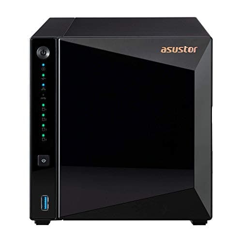 Asustor Drivestor 4 Pro AS3304T - 4 bahías Servidor NAS, CPU Quad Core 1,4 GHz, 2 GB DDR4, Carcasa de Almacenamiento en Red (Sin Disco)