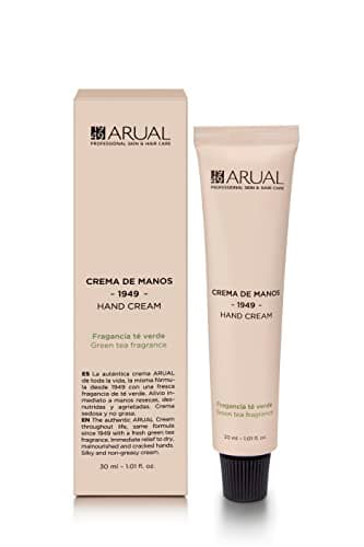 Arual Crema de Manos reparadora Fragancia Té Verde - nuevo diseño - 30ml
