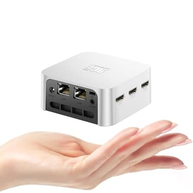 ACEMAGICIAN Mini PC, Ιntel Alder Lake-Ν95 8GB RAM 256GB M.2 SSD Mini Ordenadores de Sobremesa, Dual Ethernet/HDMI*3 Pantalla Triple/WiFi 5/ BT4.2 para Oficina, Cine en Casa