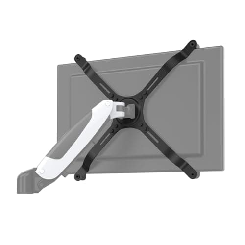 hjh OFFICE 802001 Adaptador VESA para monitores de 15-27 Pulgadas sin patrón de Agujeros VESA VM-A4 Acero, Juego de adaptadores de hasta 10 kg