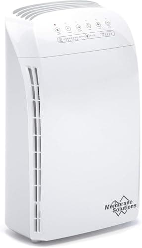 MSA3 Purificador de Aire para Habitación Grandes de 147㎡, Motor de Alto Par de 44W, Filtro H13 True HEPA, Silencioso 22db, Elimina 99.97% de Alergia, Polen Humo Odor de Mascota
