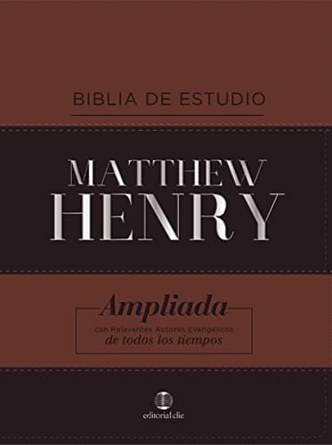 Biblia De Estudio Matthew Henry, Leathersoft clásica Sin Índice: Reina valera revisada, piel fabricada: Ampliada con relevantes autores evangelicos de todos los tiempos (FONDO)