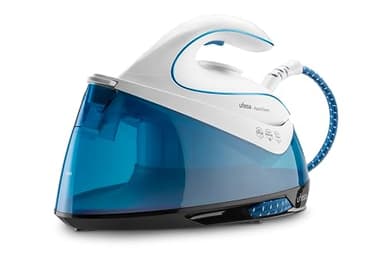 Ufesa Aqua Steam Centro de Planchado de 2400W, 6 Bares, Golpe de Vapor Max 320gr y Constante 120gr /min, Suela Cerámica, Sistema Antical
